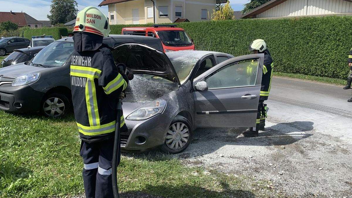 Die Feuerwehr Wildon konnte den Brand rasch löschen