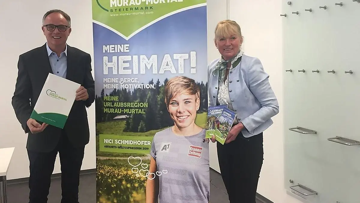 Karl Schmidhofer und Petra Moscher von der Urlaubsregion Murau-Murtal blicken optimistisch in die Zukunft