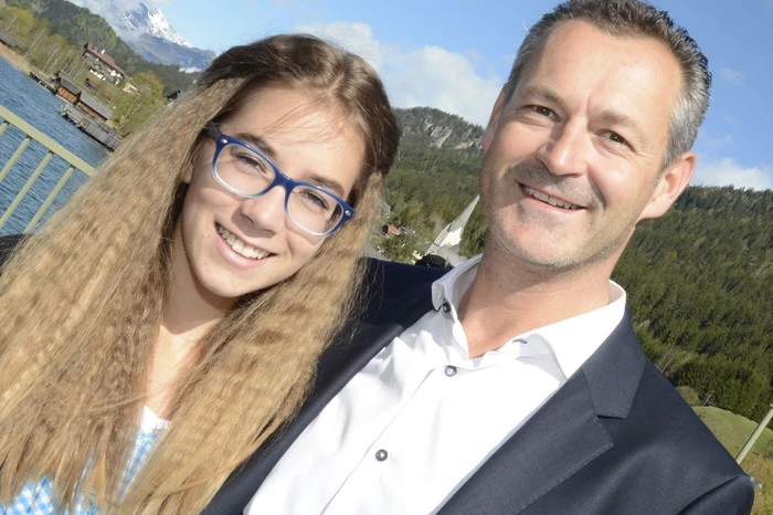 Bürgermeister Gerhard Koch mit Tochter