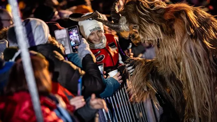 Das Publikum war von den Krampussen begeistert