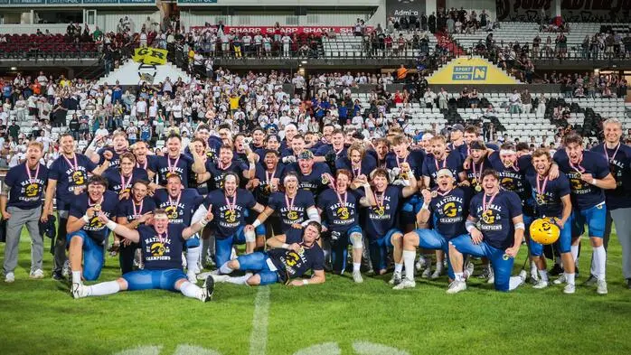 Die Graz Giants jubeln über den Meistertitel