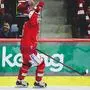Rihards Bukarts feierte seinen ersten Treffer für den KAC und mit ihm freuten sich die Rotjacken-Fans