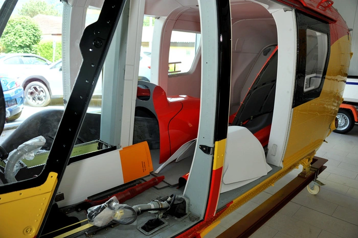 Der nächste Hubschrauber ist schon in Arbeit.