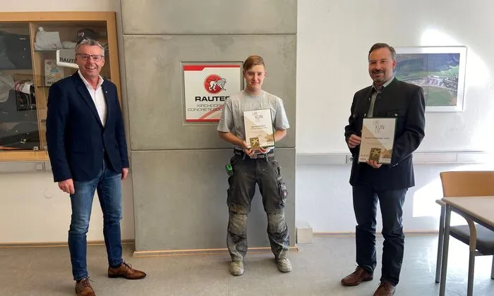Rauter Fertigteilbau GmbH: Michael Gassner, Marcel Planitzer, und GF Wilfried Klade