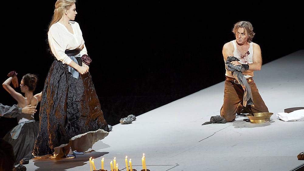 Unterkühlte Erotik: Elna Garanča (Dalila) und Roberto Alagna (Samson) in der Staatsoper	