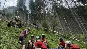 Der verletzte Mann wurde mit dem Hubschrauber gerettet