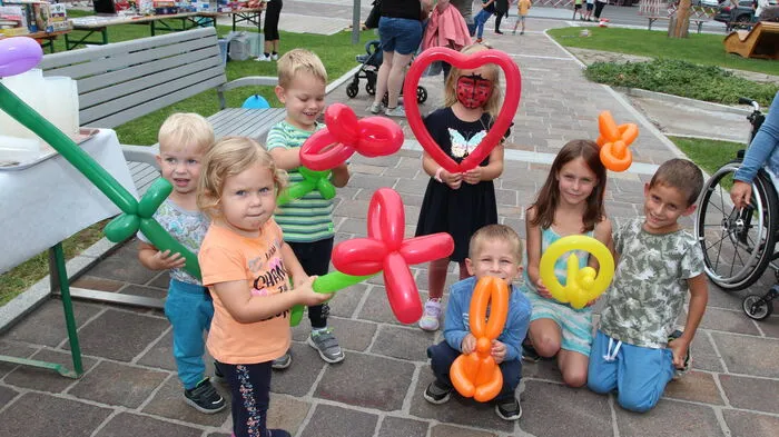Besondere Freude bereiteten die Schlauchfiguren.