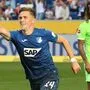 Christoph Baumgartner erzielte gegen Wolfsburg die Führung für Hoffenheim.
