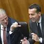 Reinhold Mitterlehner und Christian Kern | Zwei über Kreuz mit ihren Parteien: Reinhold Mitterlehner (ÖVP) und Christian Kern (SPÖ)