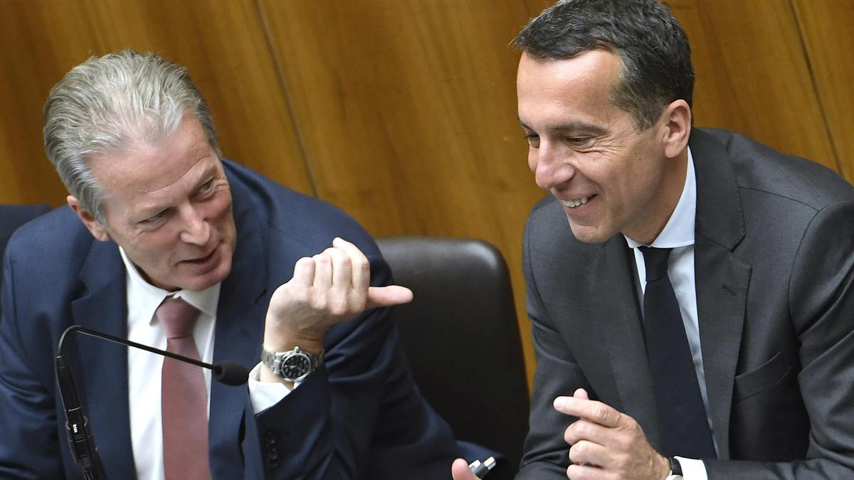 Reinhold Mitterlehner und Christian Kern | Zwei über Kreuz mit ihren Parteien: Reinhold Mitterlehner (ÖVP) und Christian Kern (SPÖ)