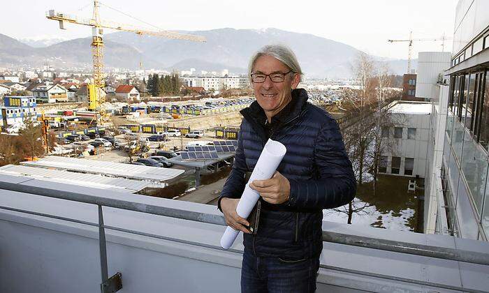Michael Eder, Projektleiter für Bau des Forschungsgebäudes und Parkhauses bei Infineon in Villach