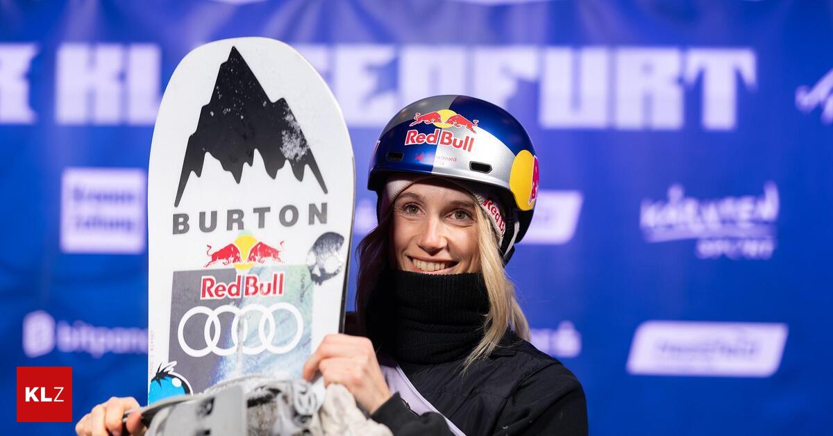 F-r-den-guten-Zweck-Anna-Gasser-versteigert-eines-ihrer-Wettkampf-Snowboards-in-Leoben