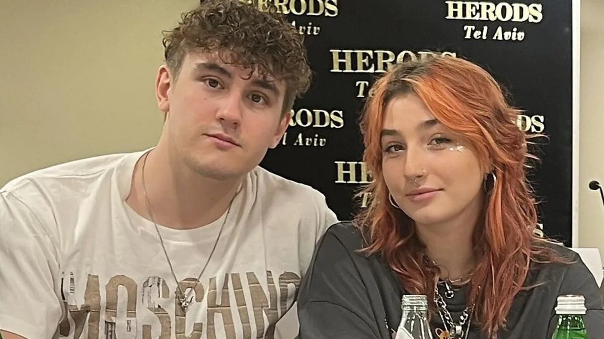 DJ Lumix & Pia Maria bei der Pressekonferenz von "Israel Calling" in Tel Aviv