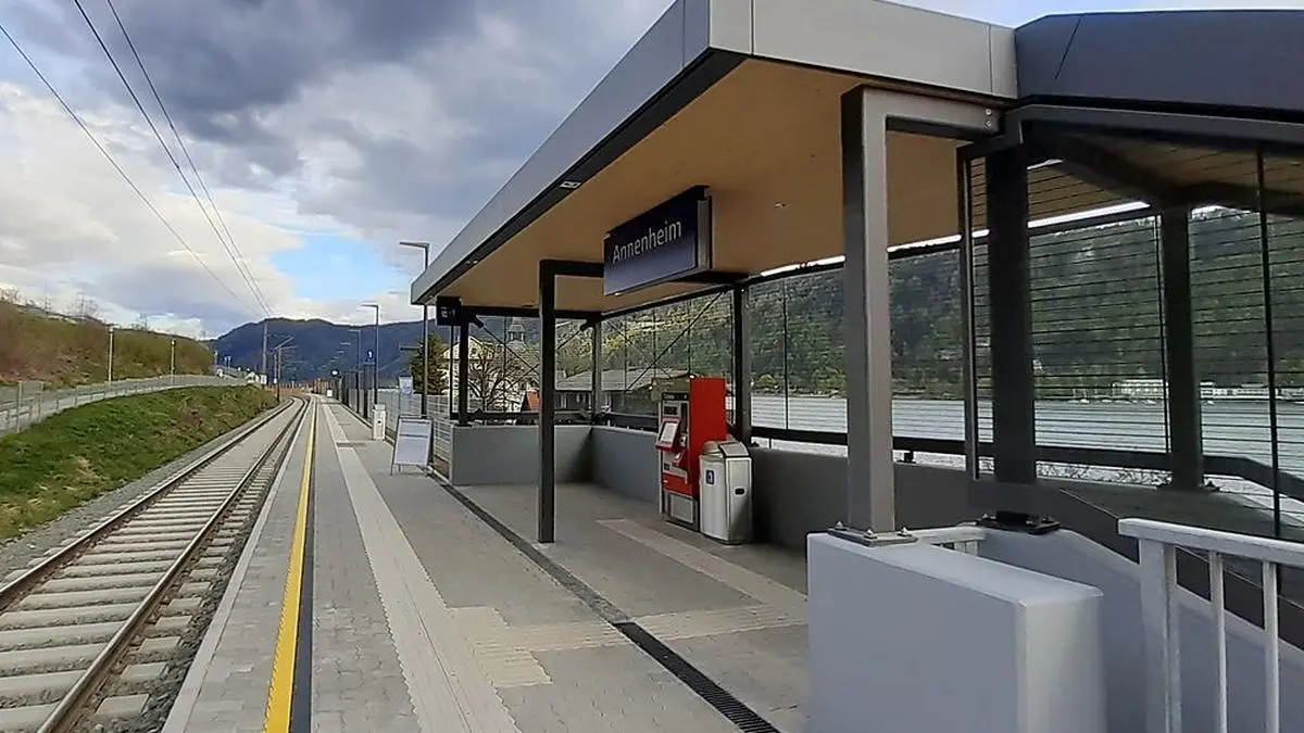 Die neue ÖBB-Haltestelle in Annenheim ist in Betrieb