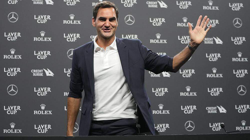 Roger Federer sagt beim Laver Cup Lebewohl