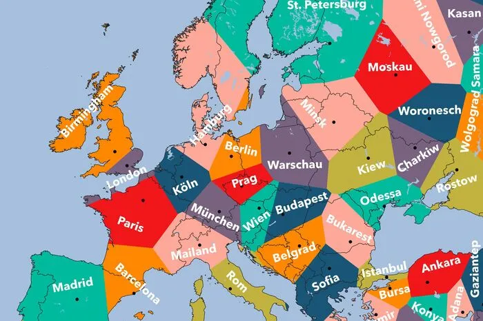 Die größten Städte Europas.