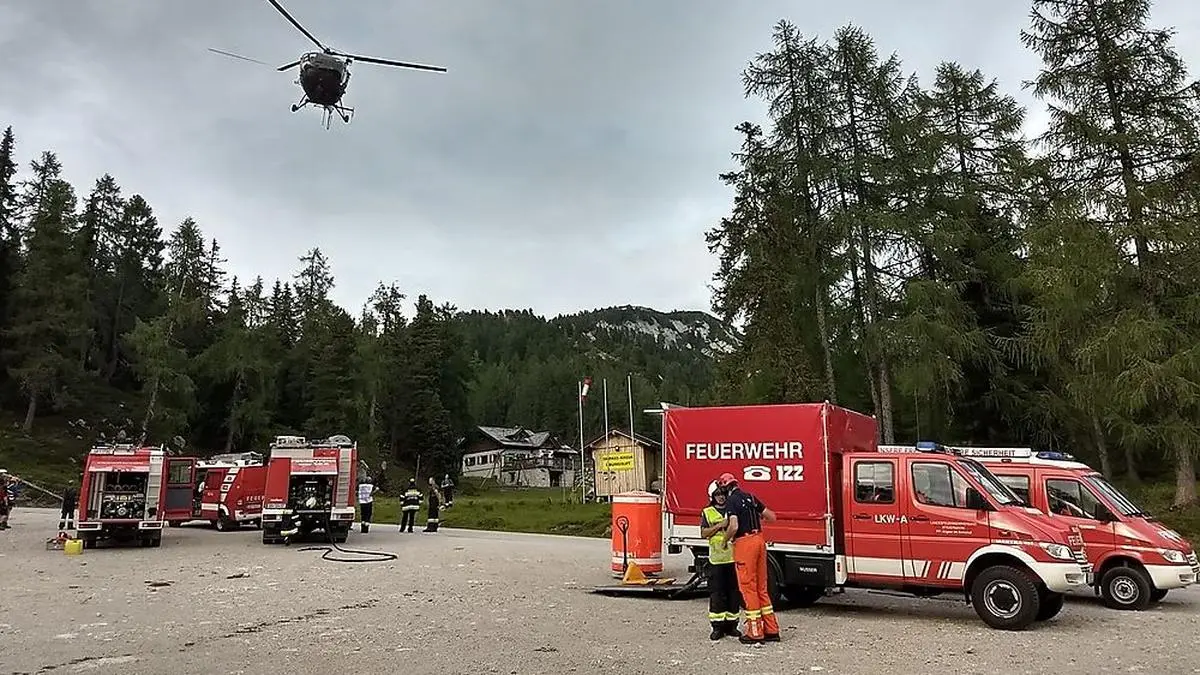Am Montag brach der erste Waldbrand am Stoderzinken aus