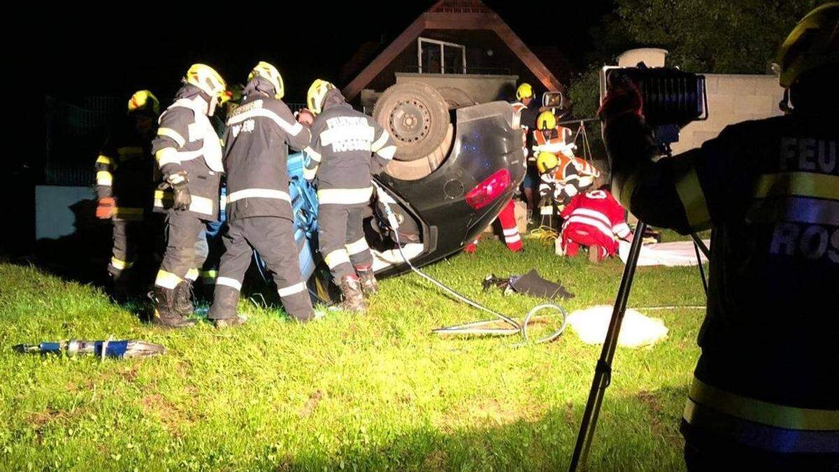 Die Unfallstelle auf der B76