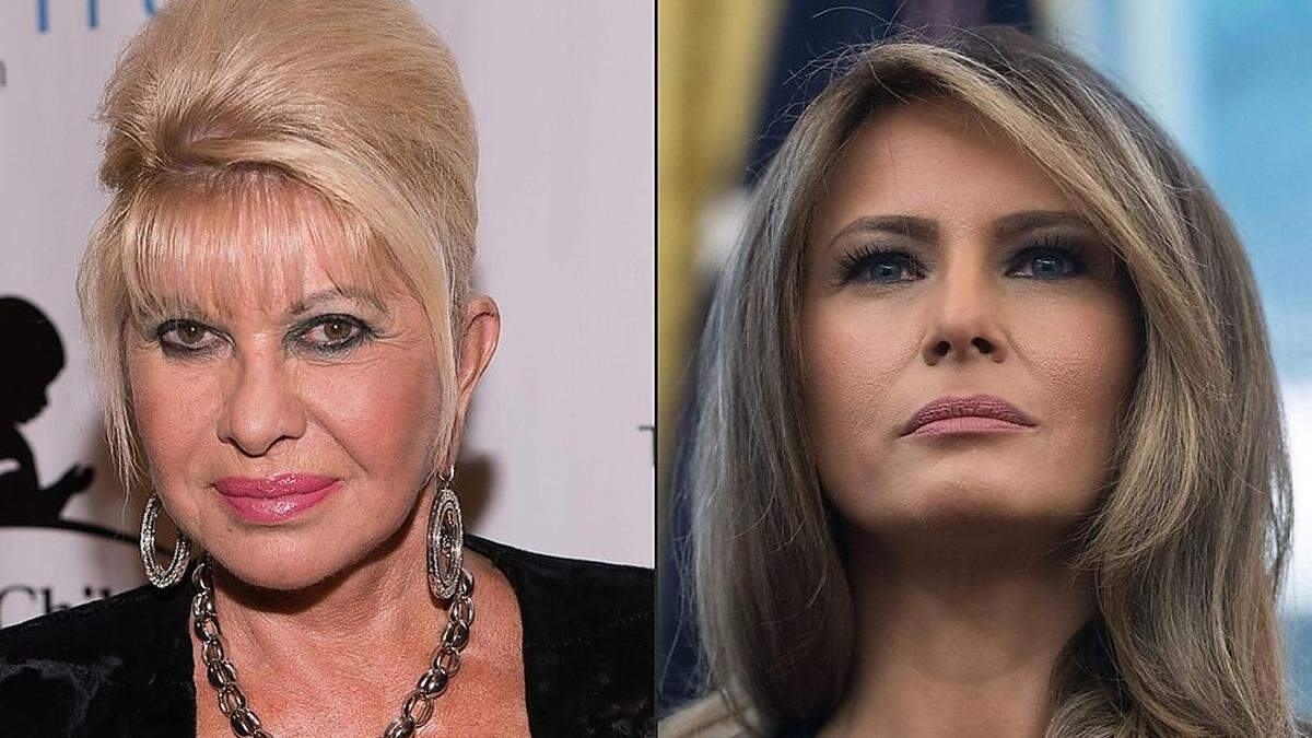 First wife Ivana und First Lady Melania