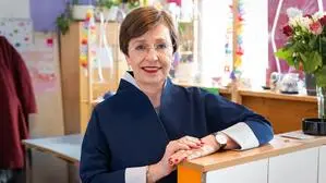 Doris Schmidauer im Frauenwohnheim der Caritas, wo auch unser Interview stattfand. 