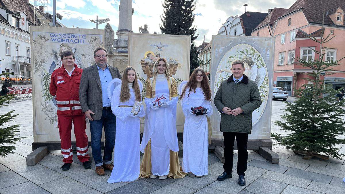 Josef Himsl, Edgar Schnedl, Celine Mischlinger, Kathrin Eder, Lea Weinzierl und Kurt Wallner