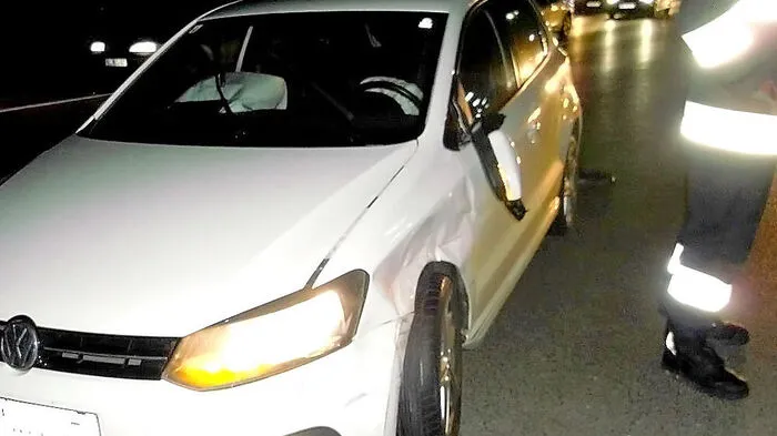 Eines der beiden am Unfall beteiligten Fahrzeuge