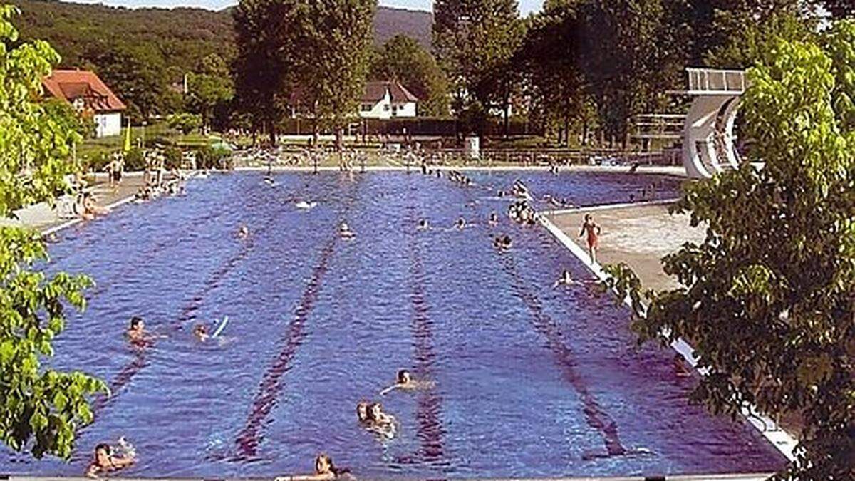 Das Freibad von Bad Gleichenberg