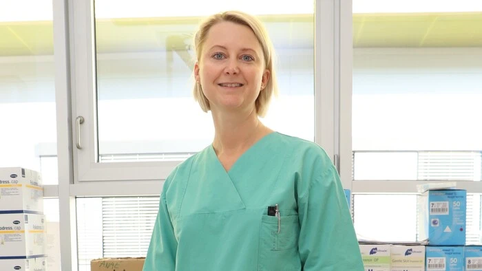 Kages-Intensivschwester Sandra Stelzl betreut seit acht Monaten Corona-Patienten am LKH Graz-West.