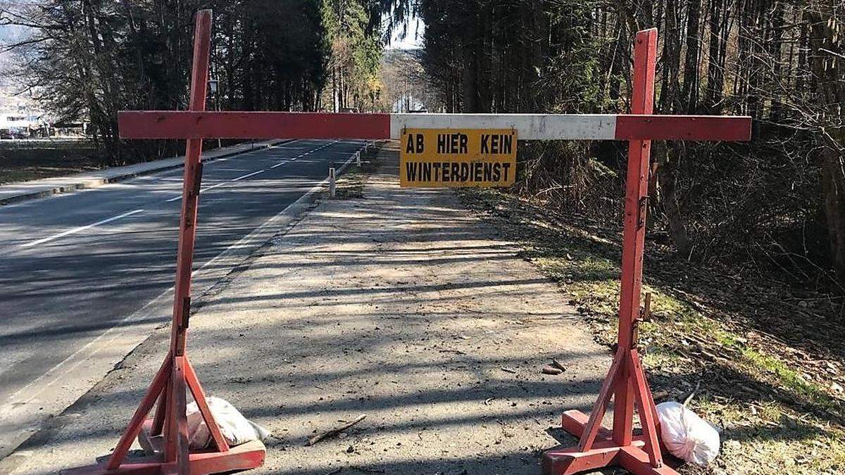 Kein Winterdienst auf den Radwegen am Ossiacher-See-Südufer