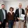Gerd Kaltenegger, Leiter des Veterinärreferates, Bärbel Sandriesser, Leiterin des Inneren Dienstes, Bezirkshauptmann Markus Kraxner und Daniela Jakovljevic, Leiterin des Sanitätsreferates