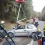 Die Feuerwehr konnte das Fahrzeug bergen