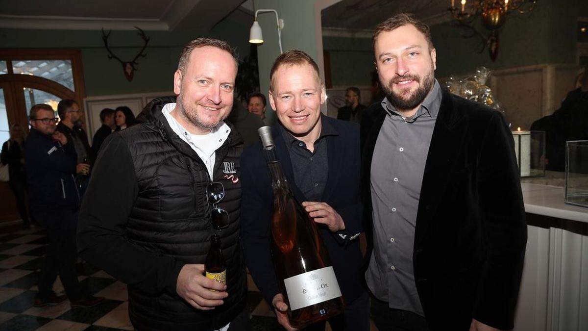 Spitzenkoch Hubert Wallner, Florian Böker und Andreas Hofmayer (von links)