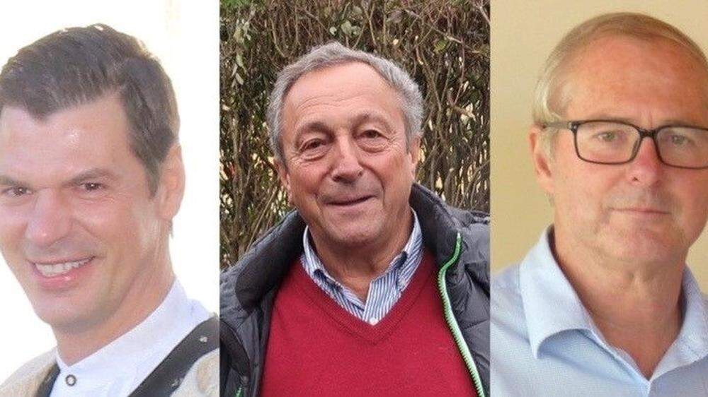 Markus Riemer, Franz Wede und Johann Bernsteiner sind nicht glücklich mit dem Wahlergebnis