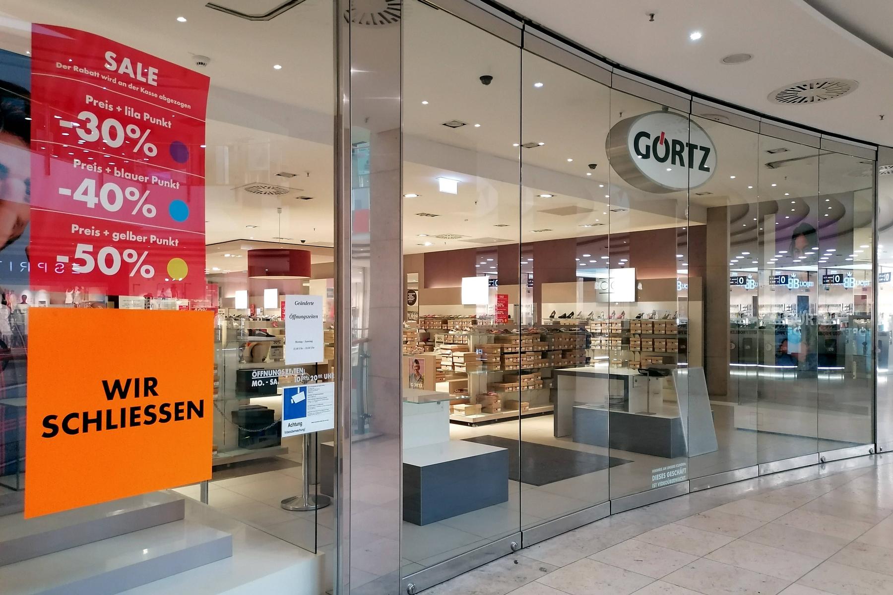 Veriga trgovin z obutvijo Görtz v Avstriji razglasila insolventnost