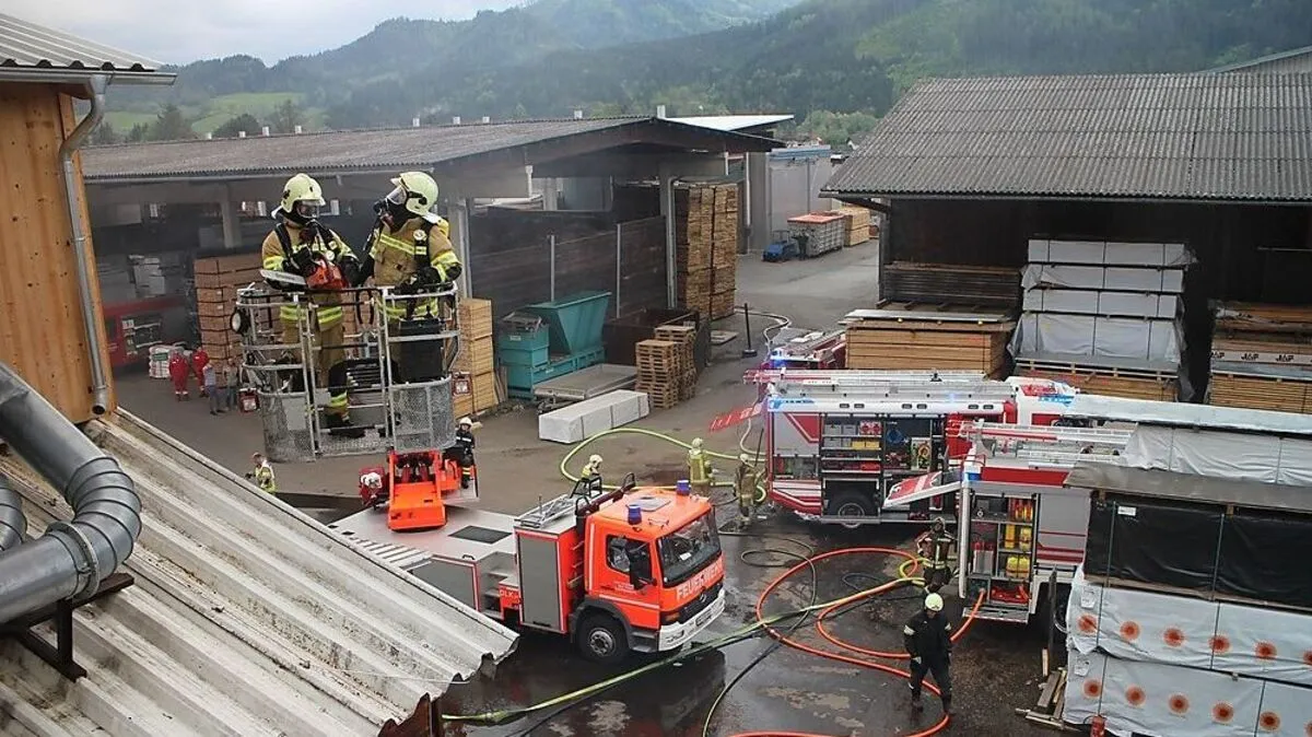 Fünf Feuerwehren waren im Einsatz