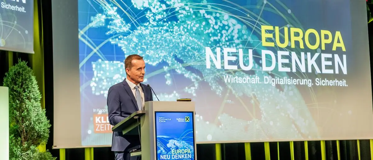 Raiffeisenlandesbank-Vorstandssprecher Manfred Wilhelmer als Gastgeber: „Europa neu denken beginnt mit unseren Unternehmungen“