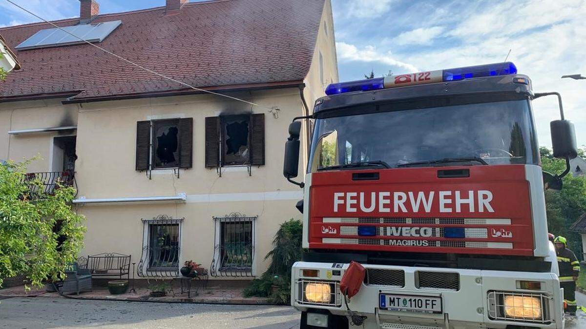 In diesem Wohnhaus brach das Feuer aus