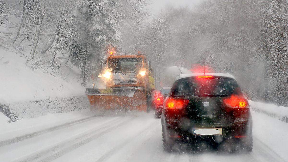 Winterliche Verhältnisse auf den Straßen