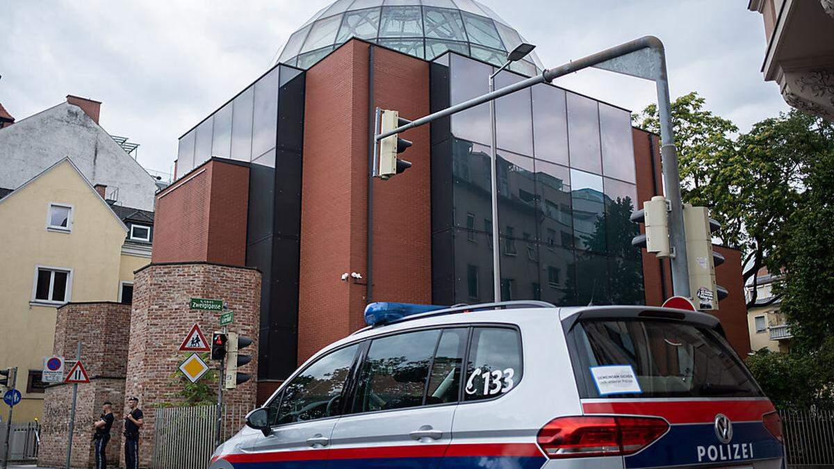 Im August war unter anderem die Fassade der Grazer Synagoge beschmiert worden