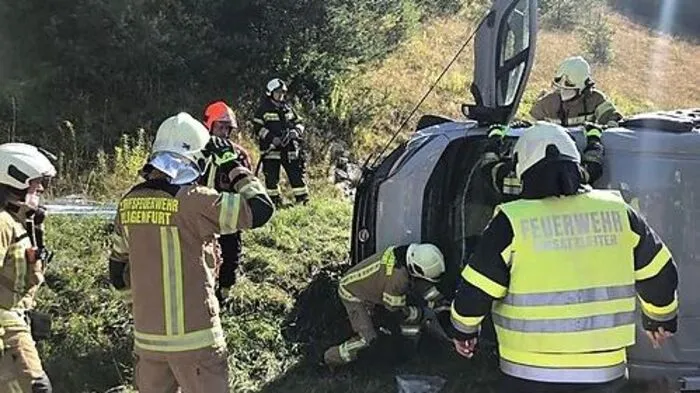 Bergungsarbeiten nach dem Unfall