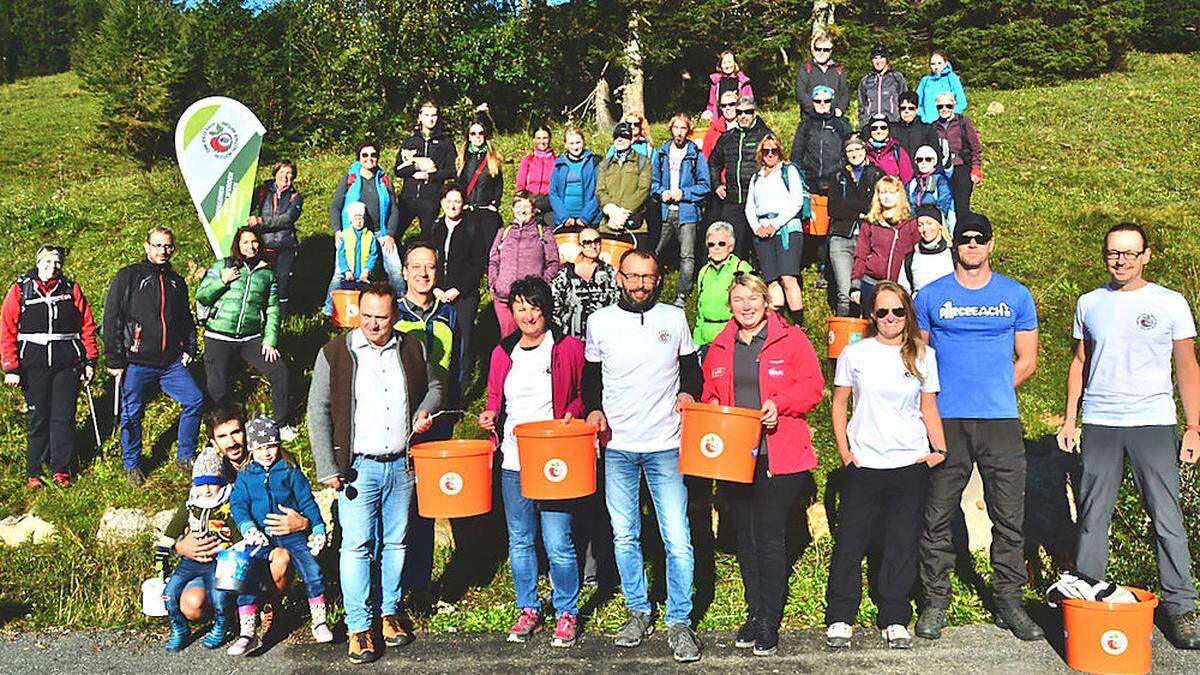 Fleißige Hände sammelten im Vorjahr 145 Kilo Müll am Nassfeld. Heuer hofft man wieder auf soviel Mithilfe