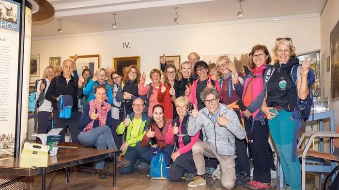 Nach der Wanderung kehrte die Gruppe in Wambader Hof ein