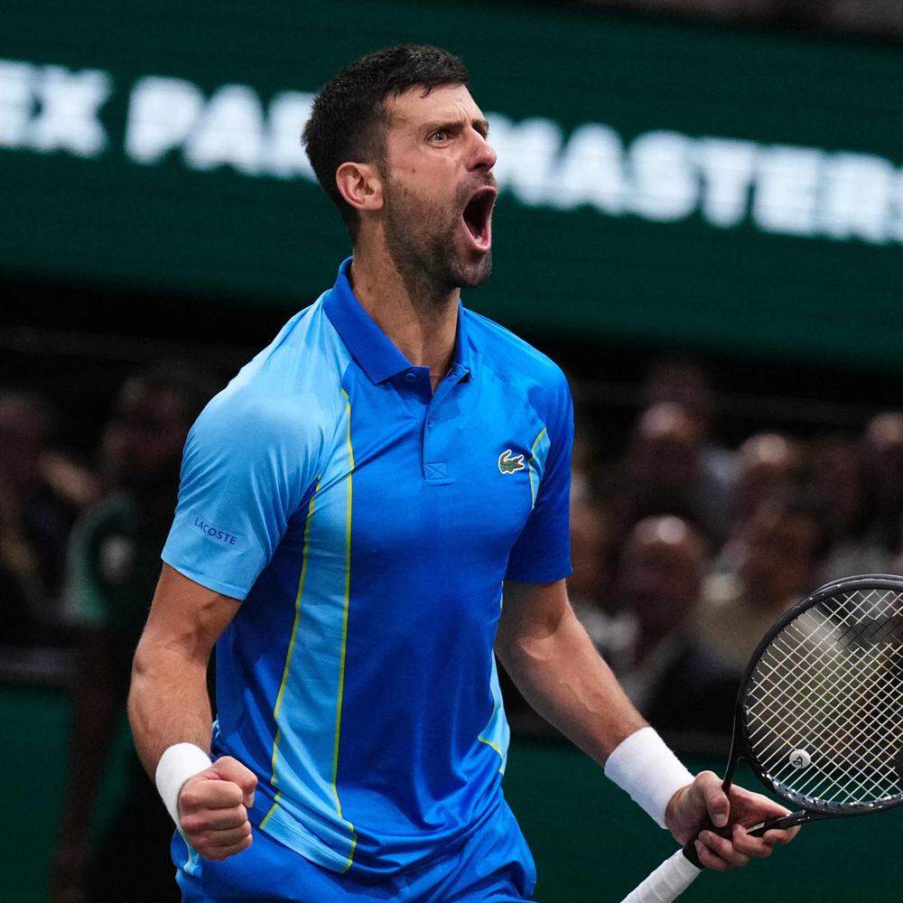 ATP Finals in Turin Im Video Novak Djokovic zerstört zwei Rackets und ringt Holger Rune nieder