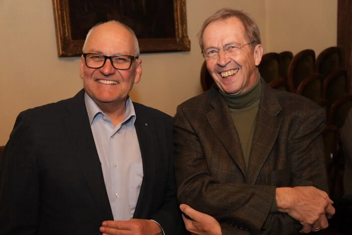 Grafiker Wolfgang Daborer und Pädagoge Karl Prinzinger