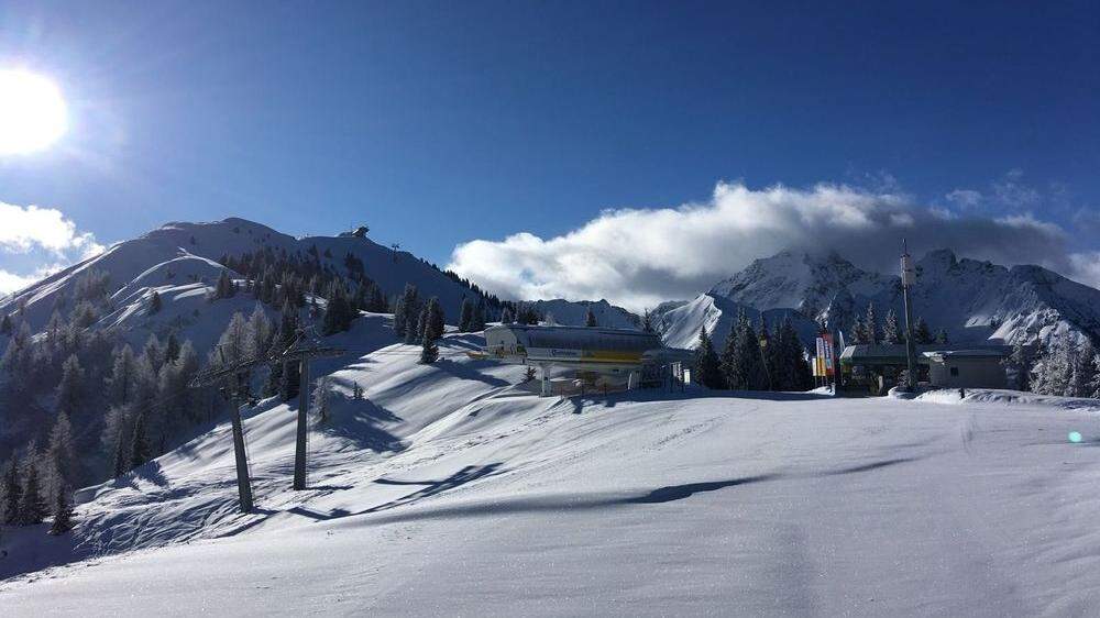 Zwa Brettl, a gführiger Schnee: So präsentierte sich das Skigebiet Hauser-Kaibling Sonntagmittag