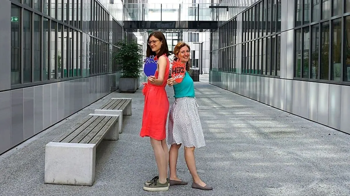 Für Ariane und Maggie ist das Thema "Herzgesundheit" eine Herzensangelegenheit 