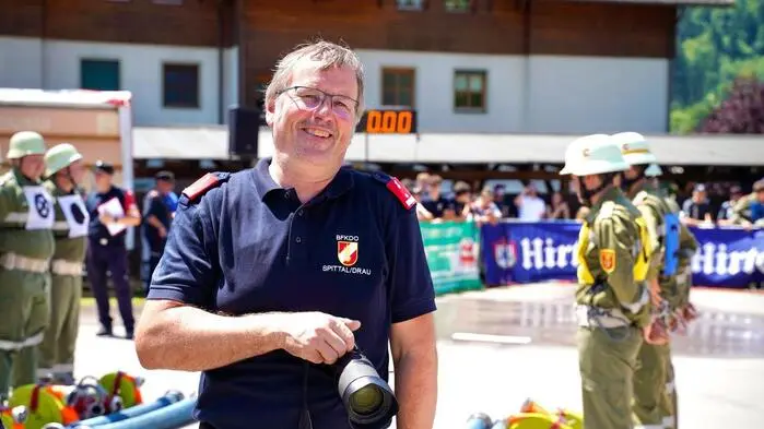 Georg Koch dokumentiert als Abschnitts-Öffentlichkeitsbeauftragter Einsätze und Veranstaltungen der Feuerwehren