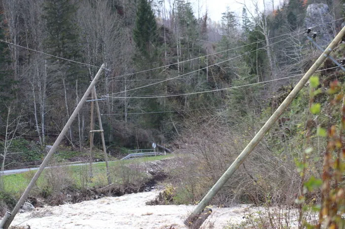 Ebriachbach und Vellach traten Montagnacht über die Ufer.