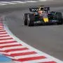 Red Bull's Dutch driver Max Verstappen drives during the third day of Formula One (F1) pre-season testing at the Bahrain International Circuit in the city of Sakhir on March 12, 2022. (Photo by Giuseppe CACACE / AFP)