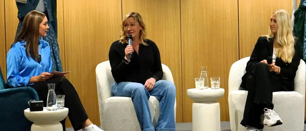 Isabella Vogl, Renate Götschl und Vanessa Magg im Gespräch